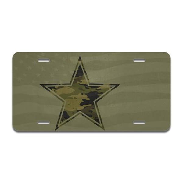 Amistad Aluminum License Plate - Army Star AM2679601 - main